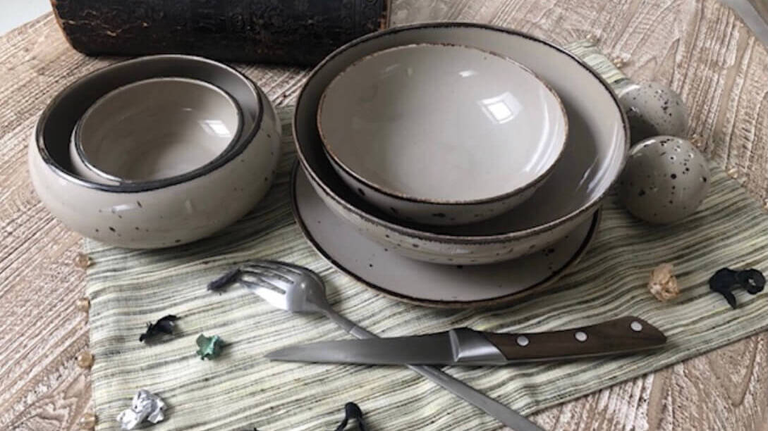 Коллекция фарфоровой посуды Коттедж Браун (Top Art Studio)