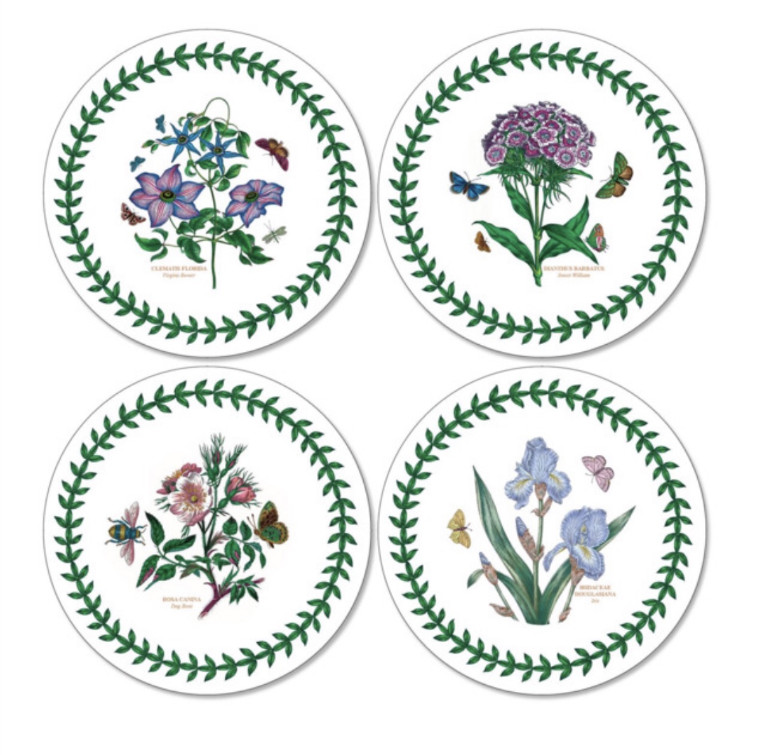 Набор круглых подставок Pimpernel "Ботанический сад" D 10,5 см (4 шт)