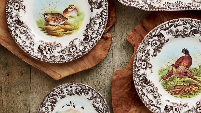 Посуда из коллекции Английские охотничьи мотивы от бренда Spode